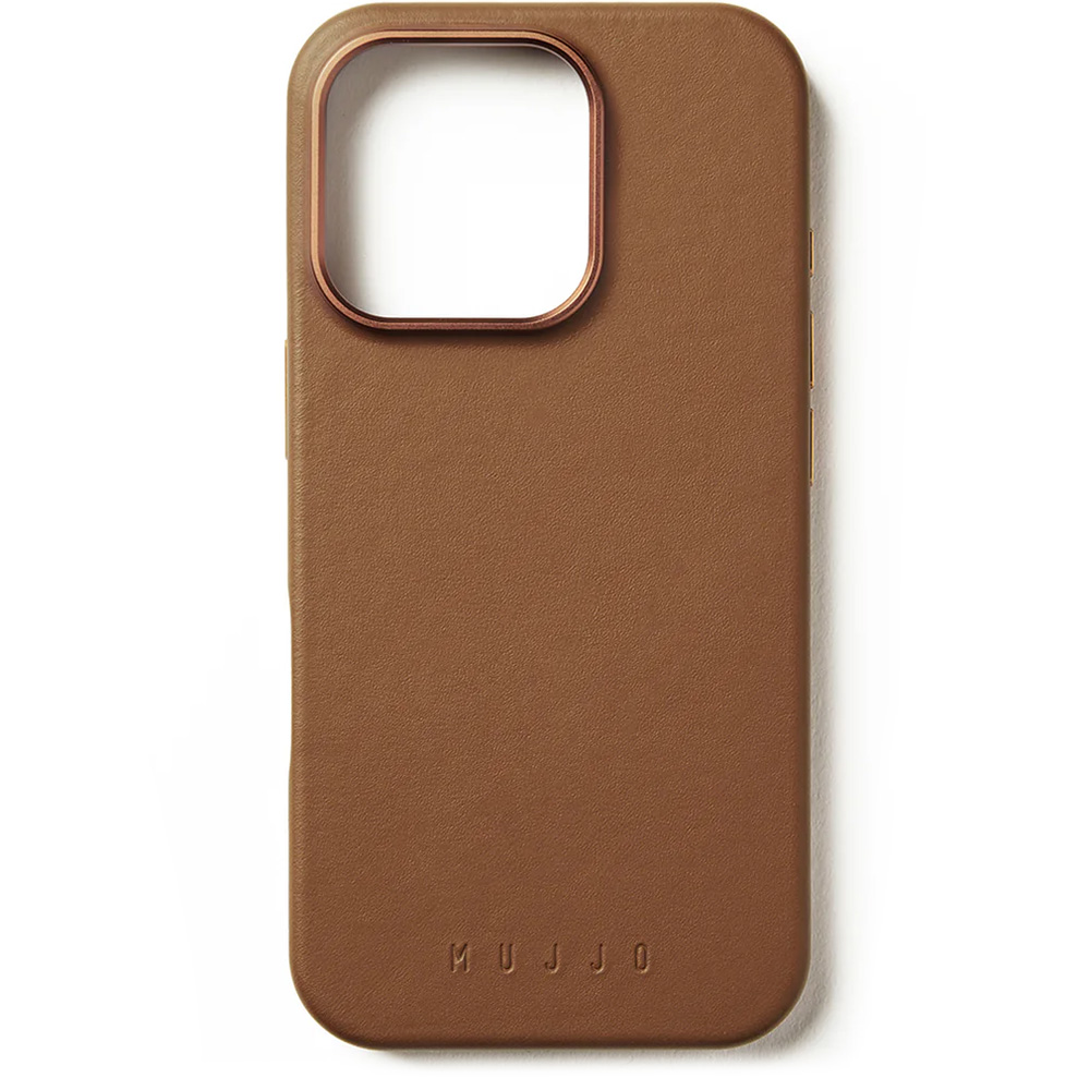 Etui Mujjo Full Leather Case MagSafe do iPhone 16 Pro, beżowe